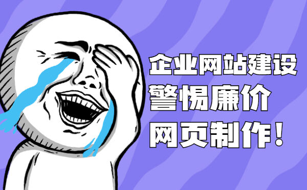 企业网站建设警惕廉价网页制作！(图1)
